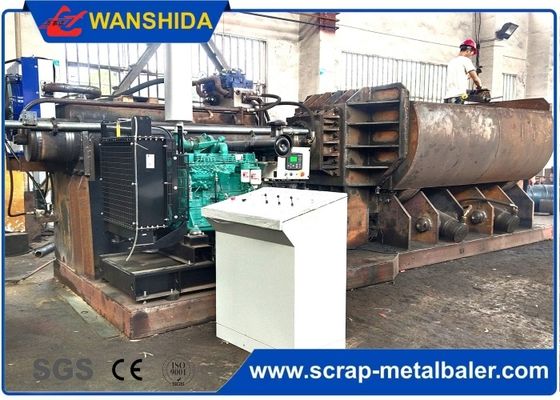 Купить Scrap metal baling press machine with feeding grab for waste aluminum profile light scrap metal online manufacture