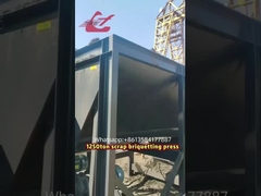 Пресс-машина для брикетирования стальной стружки, алюминиевой стружки, чугуна, металлической пыли, опилок, 1250 тонн