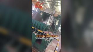 500-тонная машина для пакетирования металлолома с высоким усилием прессования для медных опилок